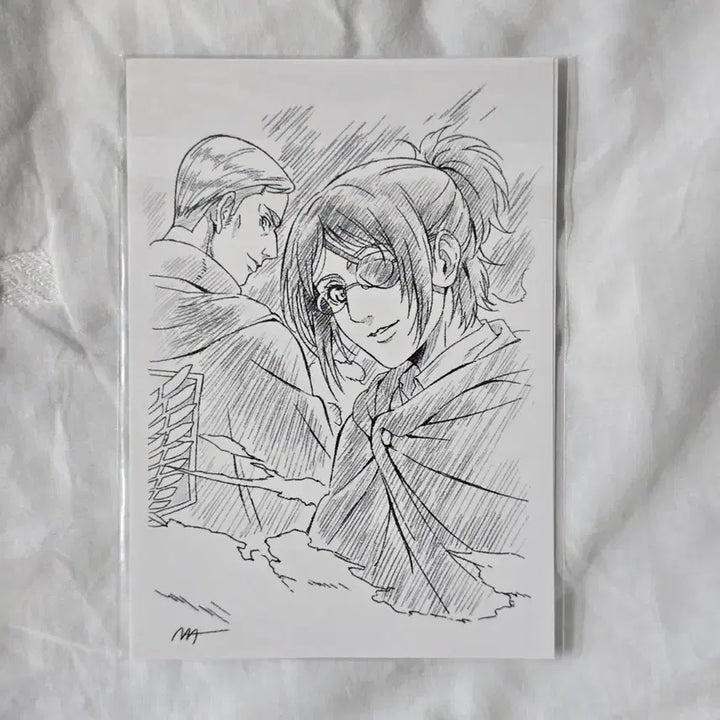 [BUNJANG] Attack on Titan Erwin Smith Levi Ackerman Hange Zoe Theater Exclusive Postcard Set / 진격의거인 진격거 한지 리바이 엘빈 극장판 영화 특전 엽서
