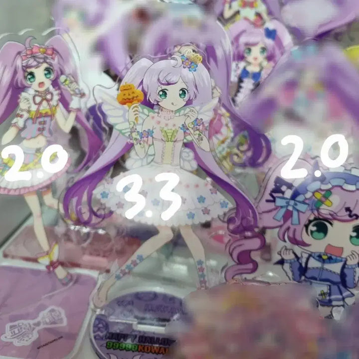 [BUNJANG] Pripara Halloween Gurugare V-Square 10th Anniversary Acrylic Stand / 프리파라 할로윈 하트데비 그루가레 브이스퀘어 10주년 중국 샤이니네온 컵케이크 아크릴스탠드 라라
