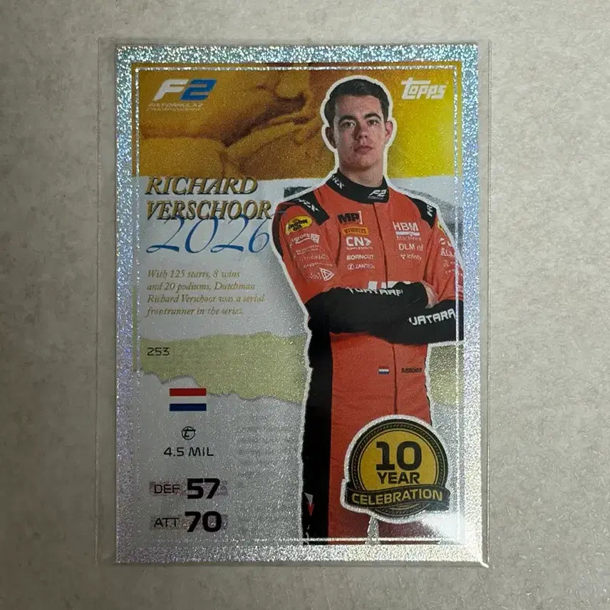 [BUNJANG] Richard Verschoor 2026 F1 Turbo Attack Topps Card / 리차드 베르쇼어 2026 F1 터보어택 탑스 카드