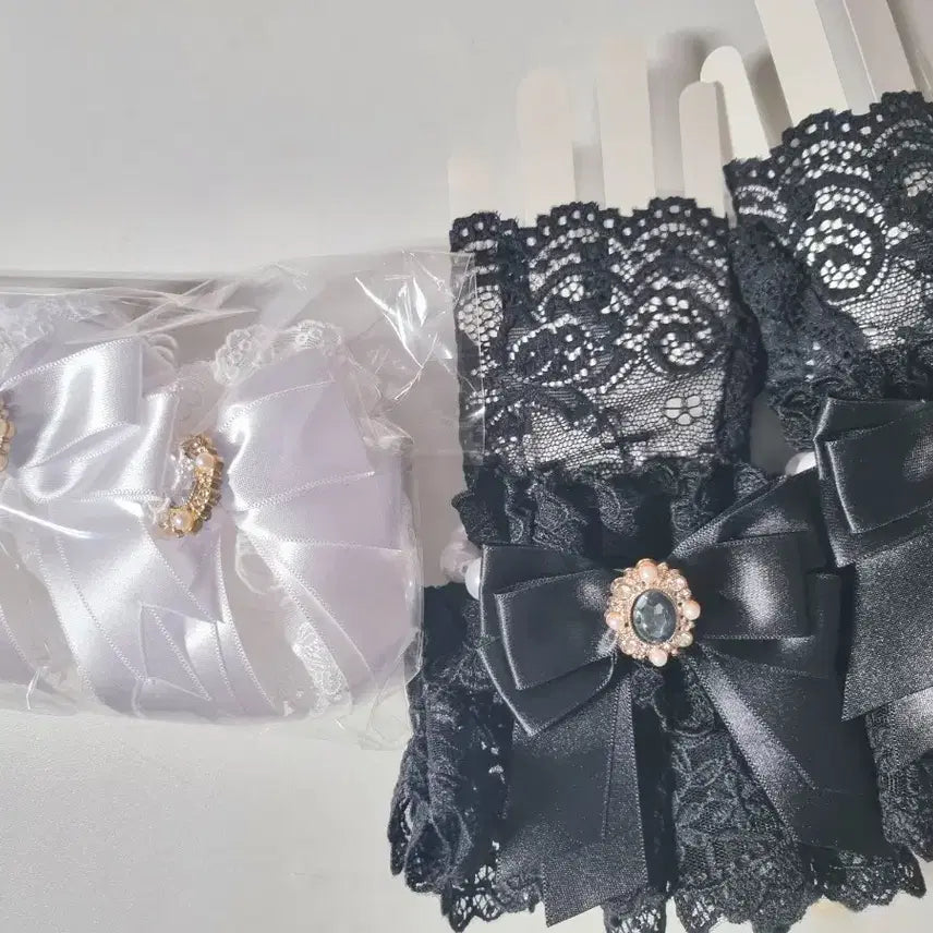 [BUNJANG] Magical Universe Lace Gloves, Wand Mini Necklace / 매지컬 유니버스 통판 로리타 의상 악세서리 레이스 장갑 요술봉 미니 목걸이