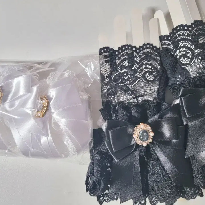 [BUNJANG] Magical Universe Lace Gloves, Wand Mini Necklace / 매지컬 유니버스 통판 로리타 의상 악세서리 레이스 장갑 요술봉 미니 목걸이