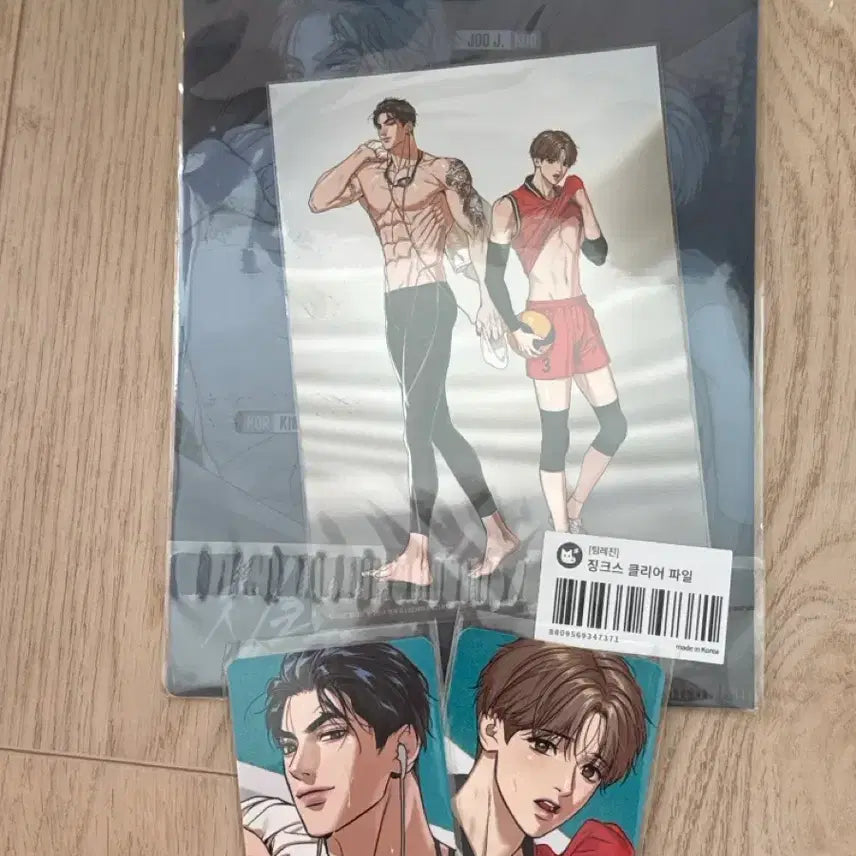 [BUNJANG] Jinx Joo Jae-kyung Kim Dan Clear File, Postcard, Photocard Bundle Set / 징크스 주재경 김단 클리어파일 엽서 포카 일괄
