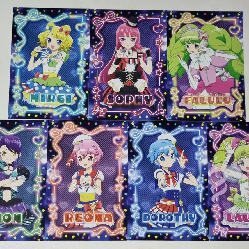 [BUNJANG] Pripara Pretty Rhythm Sanrio Collaboration Bromide Set / 프리티시리즈 프리티리듬 프리파라 특전 브로마이드 산리오 10주년 브이스퀘어 해피리본 15주년 라라 파루루 아이라 린네