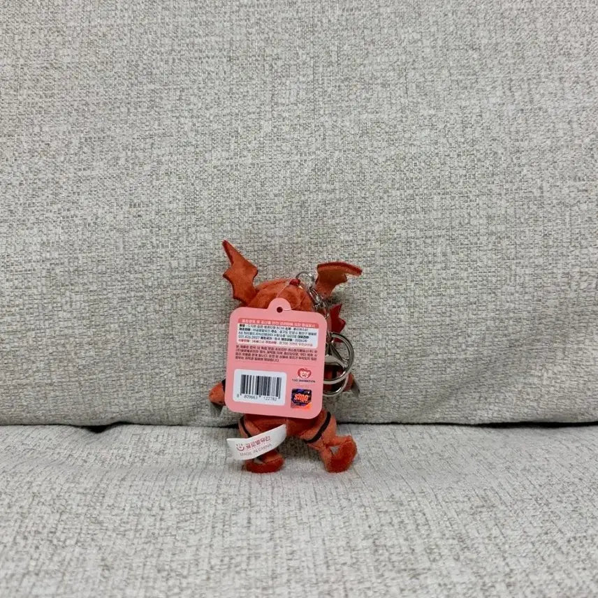 [BUNJANG] Digimon Adventure Genuine Guilmon 8cm Plush Keychain Doll Bag Charm / 정품 디지몬 어드벤처 길몬 8cm 봉제 키링 인형 가방고리