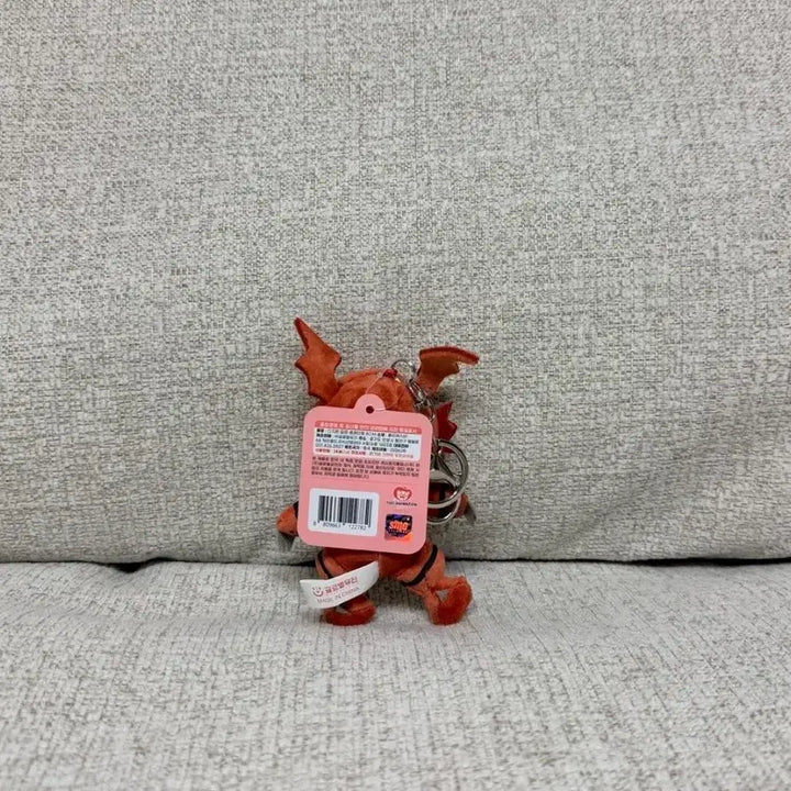 [BUNJANG] Digimon Adventure Genuine Guilmon 8cm Plush Keychain Doll Bag Charm / 정품 디지몬 어드벤처 길몬 8cm 봉제 키링 인형 가방고리