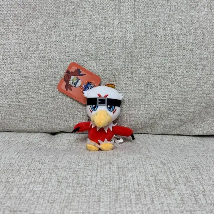 [BUNJANG] Digimon Adventure Official Hiyomon Plush Keychain Doll 8cm / 정품 디지몬 어드벤처 호크몬 봉제 키링 인형 8cm