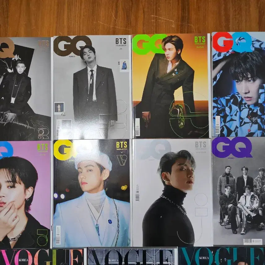 [BUNJANG] BTS Magazine Bundle Set (GQ, Vogue, etc.) / 방탄소년단 bts GQ,지큐 보그 잡지등  18권 양도