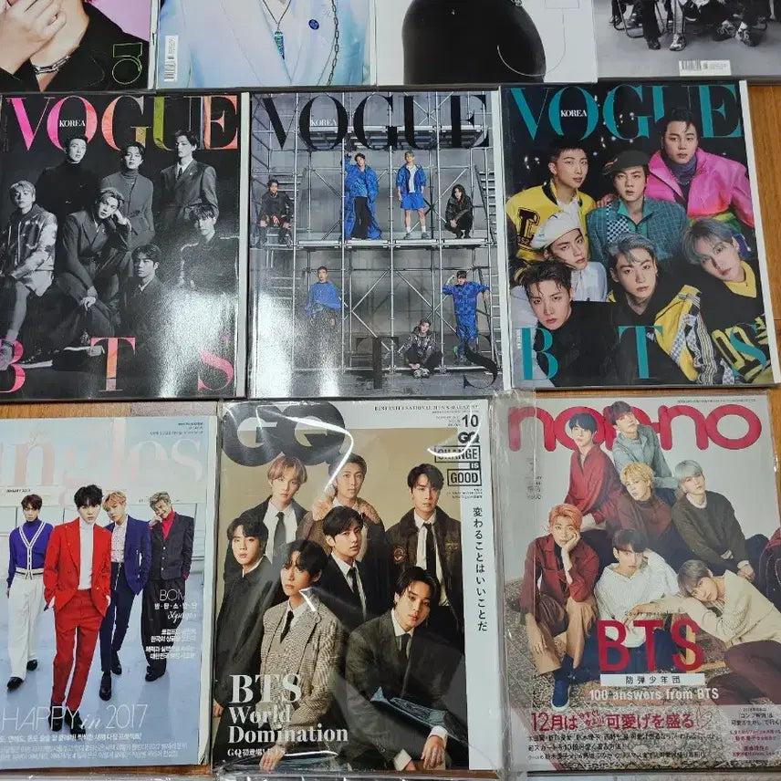[BUNJANG] BTS Magazine Bundle Set (GQ, Vogue, etc.) / 방탄소년단 bts GQ,지큐 보그 잡지등  18권 양도