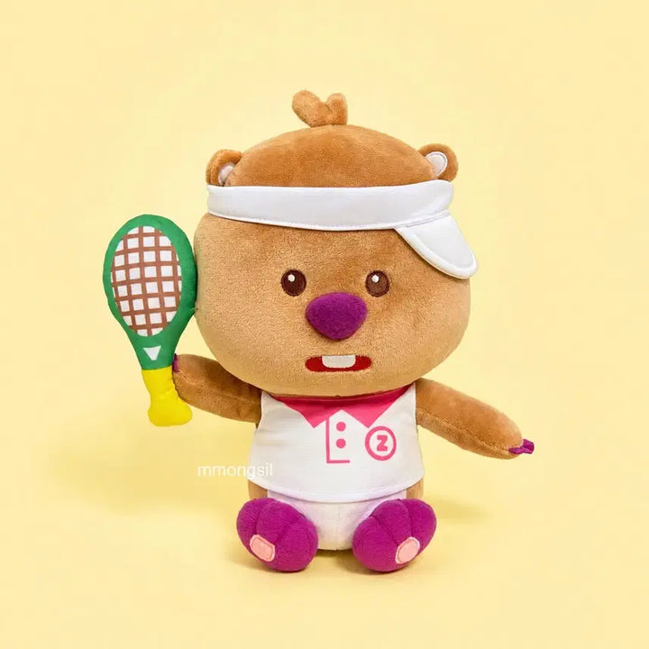 [BUNJANG] Official Jjwanroopy Tanning Sports Tennis 28cm Plush Doll / 정품 잔망루피 태닝 스포츠 테니스 28cm 봉제인형