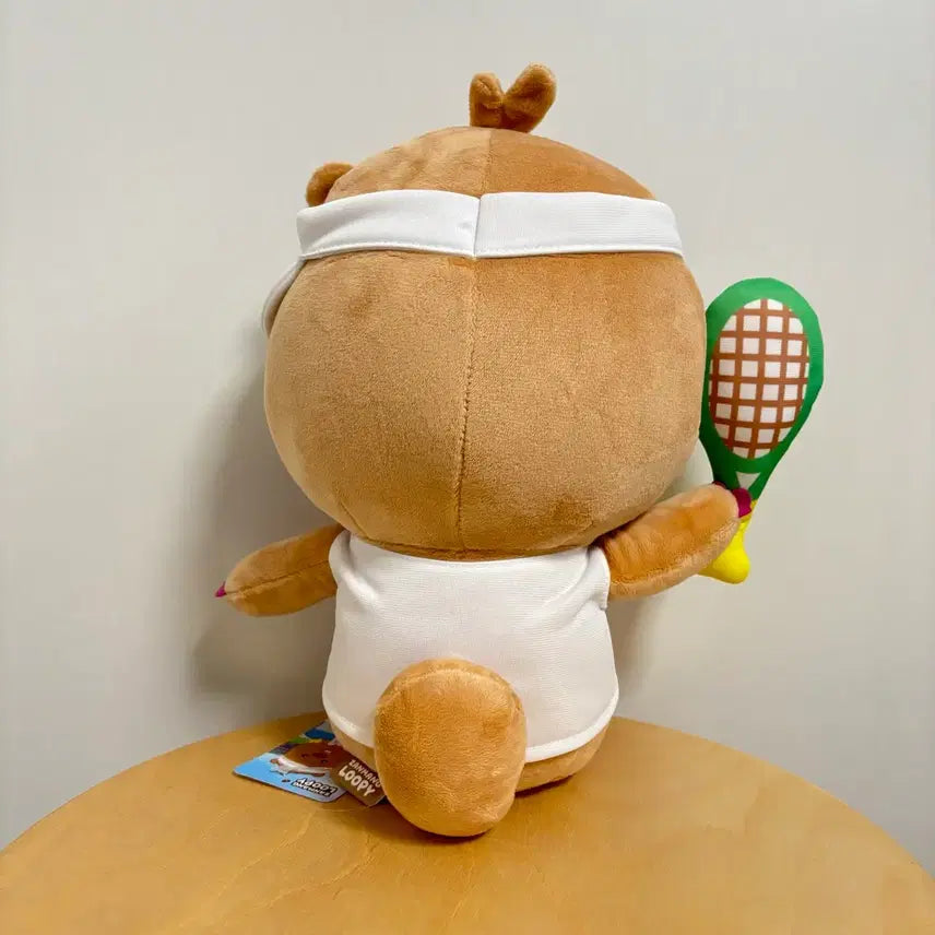 [BUNJANG] Official Jjwanroopy Tanning Sports Tennis 28cm Plush Doll / 정품 잔망루피 태닝 스포츠 테니스 28cm 봉제인형