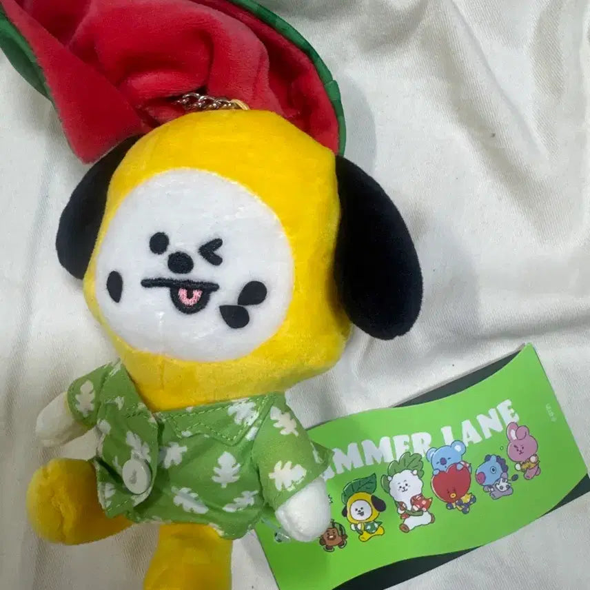 [BUNJANG] BT21 Chimmy Summer Rain Doll Keychain / BT21 CHIMMY 썸머레인 인형 키링 BTS JIMIN