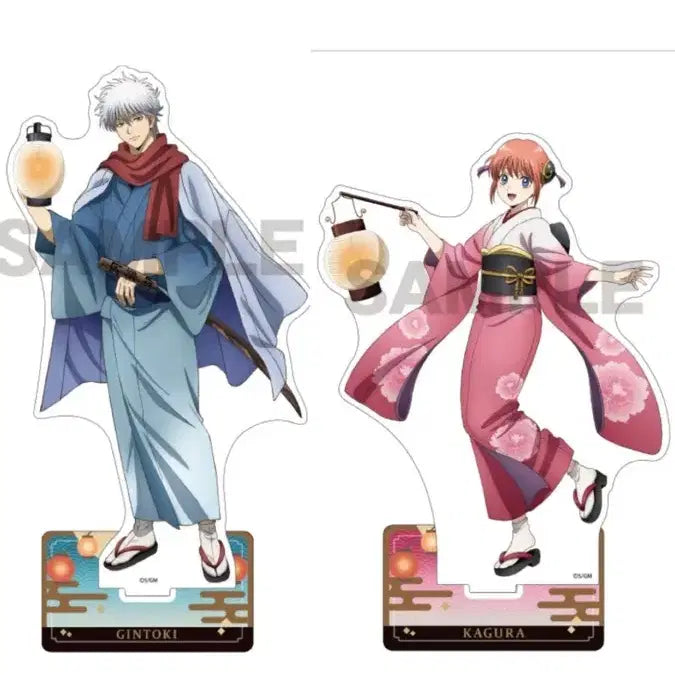 [BUNJANG] Gintama Yoshikara Burning Arc Gintoki Kagura Acrylic Stand / 은혼 요시와라 대염상 긴토키 카구라 아크릴스탠드