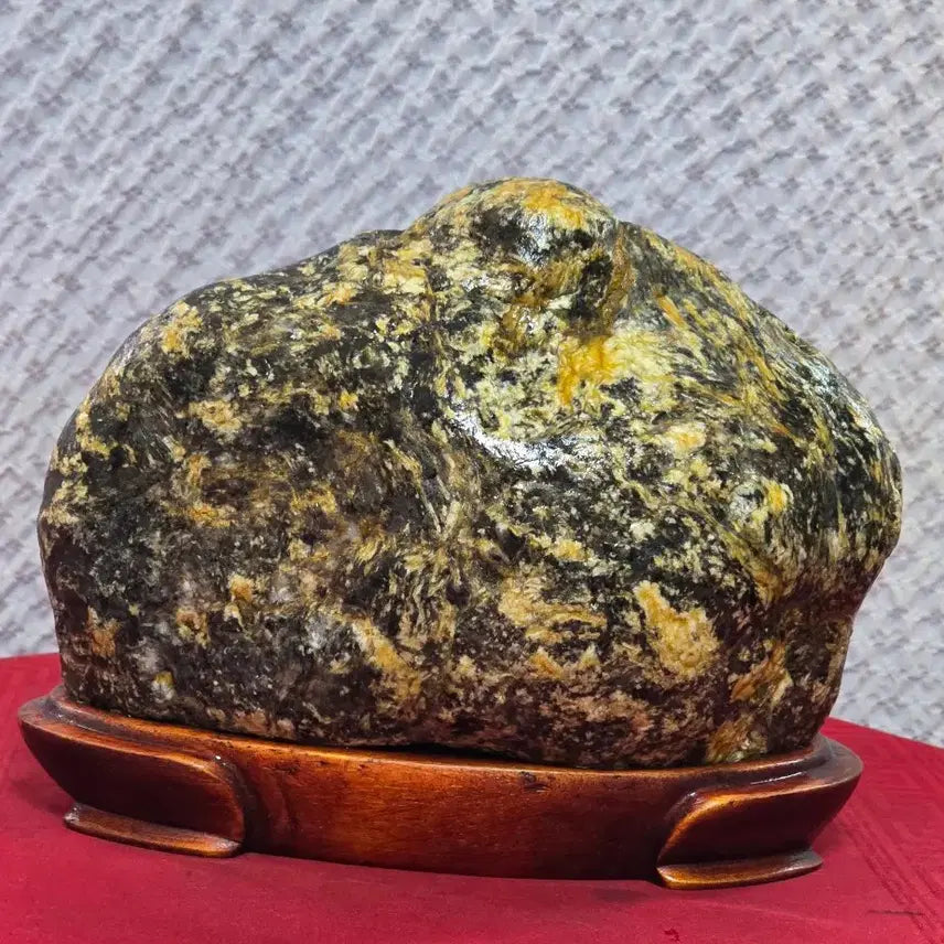 [BUNJANG] Geumgang Yellow Tiger Skin Jade Mountain Landscape Stone / 금강 황호피 / 산경