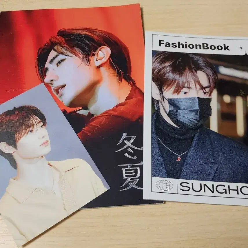 [BUNJANG] ENHYPEN Sunghoon Exhibition Photobook &amp; Fashion Book Bundle / 엔하이픈 성훈 전시회 도록 패션북 비공식 굿즈 홈마 생카 굿즈 엽서 럭드
