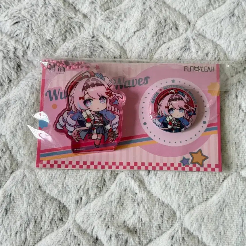 [BUNJANG] SanFu Collaboration Denia Acrylic Stand &amp; SD Can Badge Set / 명조 데니아 아크릴 스탠드 SD캔뱃지 세트 SanFu 콜라보