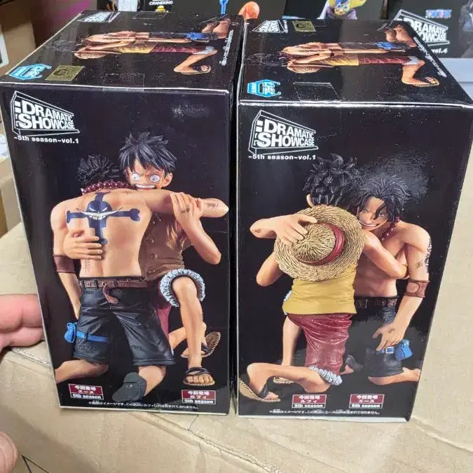 [BUNJANG] One Piece Dramatic Showcase 5th Season Vol.1 Luffy &amp; Ace Figure Set (Sealed) / (번장최저가미개봉)원피스 드라마틱 쇼케이스 5th season vol.1 루피 에이스 피규어