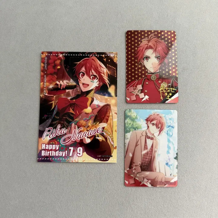 [BUNJANG] Idolish7 Nanase Riku Birthday Cafe Special Lucky Draw Bundle Set Photocard / 아이돌리쉬 세븐 아이나나 나나세 리쿠 카페 생일 특전 카드 일괄