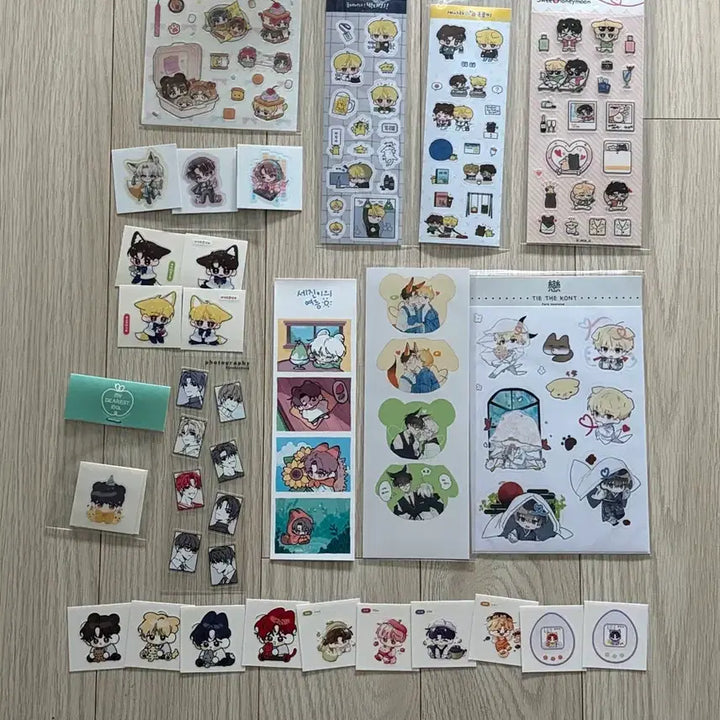 [BUNJANG] Demutj (I Want to Live a Thousand Years) Sticker Bundle / 데못죽 비공굿 스티커 스튜님 이로님 지츄님 에긍님 물개님 호떡님 쮜님