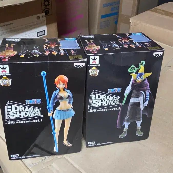 [BUNJANG] One Piece Dramatic Showcase 3rd Season Vol.1 &amp; Vol.2 Figures (Set of 2, Nami &amp; Chopper) / (번장최저가미개봉)원피스 드라마틱 쇼케이스 3rd 시즌 vol.1 vol.2 피규어 2종