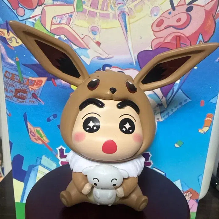 [BUNJANG] Crayon Shin-chan x Eevee Collaboration Figure / 짱구 이브이 피규어