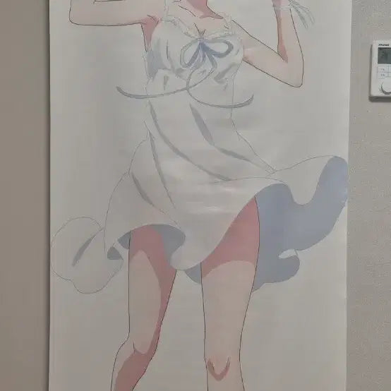[BUNJANG] Re:Zero Rem Life-Sized Tapestry / 리제로 렘 등신대 테피스트리