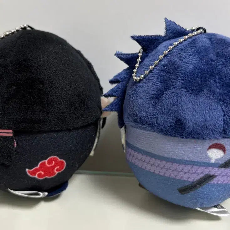 [BUNJANG] Naruto Itachi Akatsuki &amp; Sasuke Fuwa Kororin Dolls (Bundle Set) / 나루토 이타치(아카츠키) 사스케 후와코로링