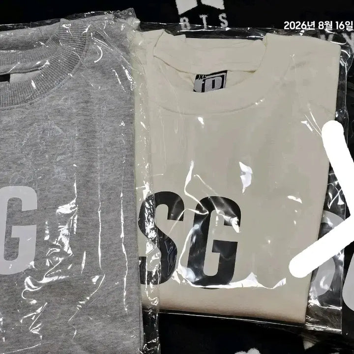 [BUNJANG] BTS Fanmade Initial T-Shirt / 방탄 비공굿 팬메이드 이니셜 티셔츠(새상품)