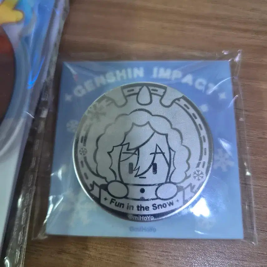 [BUNJANG] Genshin Impact Zhongli Taobao Exclusive Acrylic Stick Metal Badge / 원신 타오바오 특전 종려 아크릴 스틱 메탈 뱃지