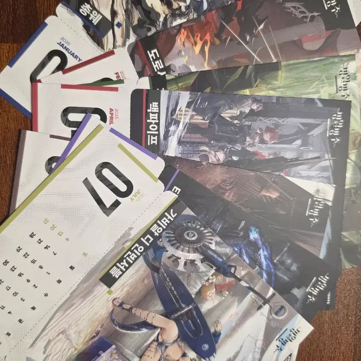 [BUNJANG] Arknights 2025 Illustration Calendar Set / 명일방주 2025 달력 일러스트