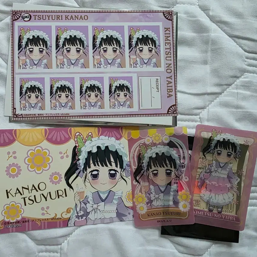 [BUNJANG] Demon Slayer Kanao Tsuyuri Animate Fair Limited Edition Photo Card &amp; Postcard Set / 귀멸의 칼날 애니메이트 페어 상품 카나오 증명사진+포토카드+엽서 세트