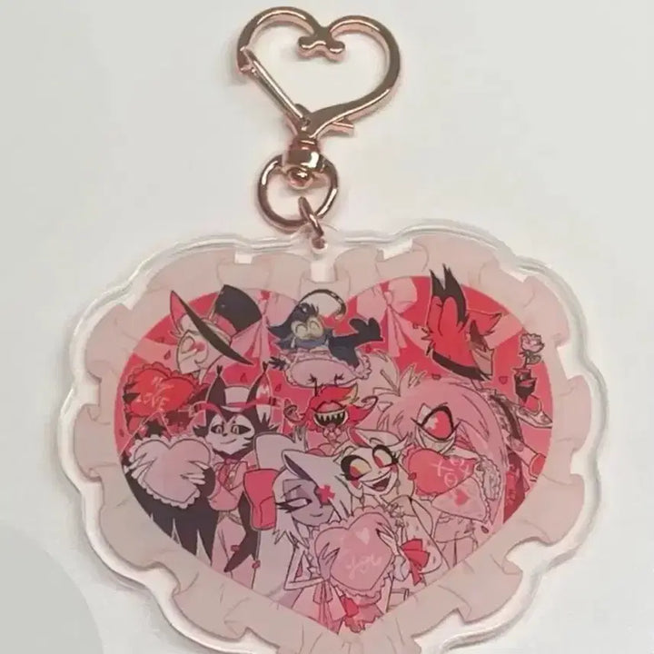 [BUNJANG] Hazbin Hotel Hotelier Valentine Keyring / 해즈빈호텔 호텔조 발렌타인 키링