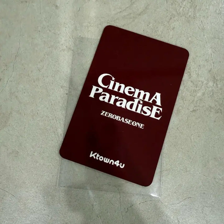 [BUNJANG] ZEROBASEONE Zhang Hao Cinema Paradise Ktown4u POB Photocard / 장하오 시네마 파라다이스 케이타운포유 케타포 포카