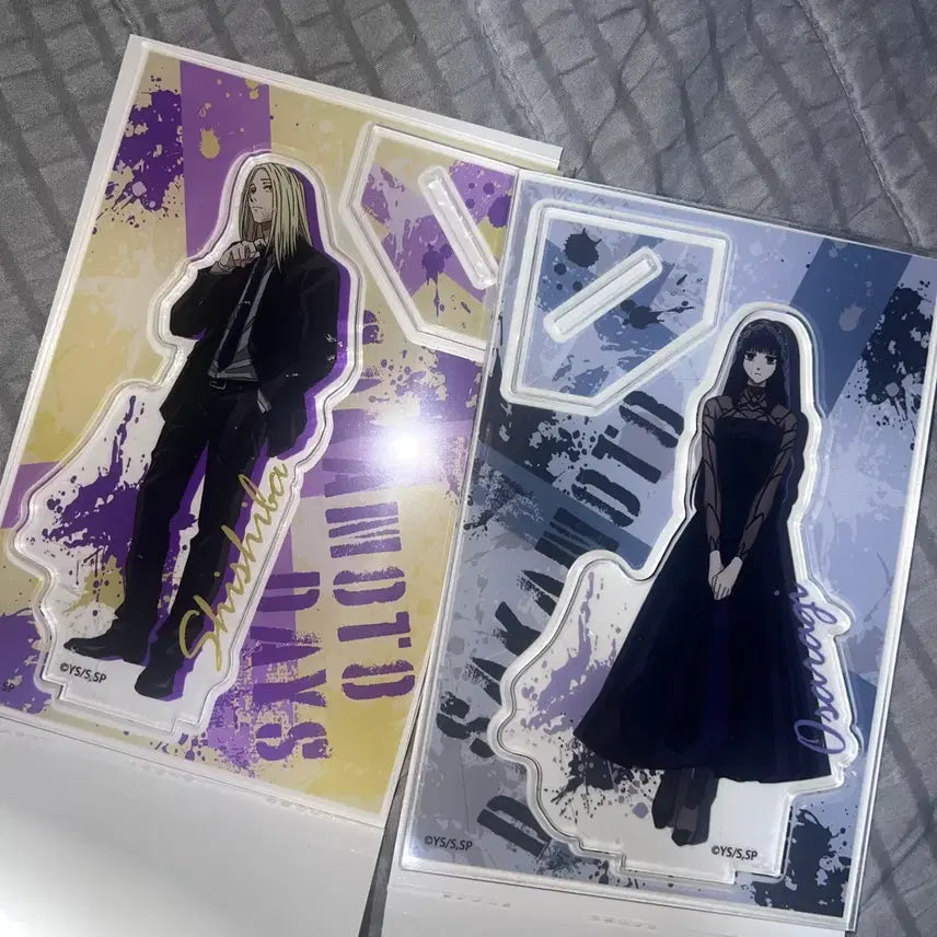 [BUNJANG] Sakamo-to Days Shishiba &amp; Osaragi Big Acrylic Stand Bundle / 사카모토데이즈 시시바 + 오사라기 빅 아크릴 스탠드 일괄