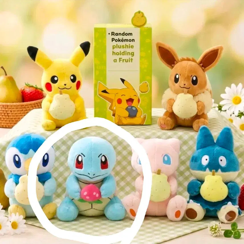 [BUNJANG] Pokemon Squirtle With Peach Charm Doll / 잠실 별빛낙원 : 포켓몬 열매든 인형 꼬부기