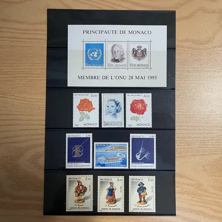 [BUNJANG] Monaco Stamp Set (1993 UN Accession Anniversary) / 모나코 우표 세트 (1993년 UN 가입 기념)