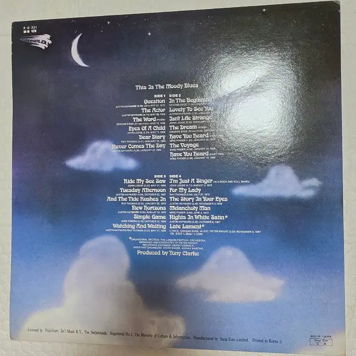 [BUNJANG] The Moody Blues This Is The Moody Blues 2LP / 무디 블루스 2LP This Is The Moody Blues