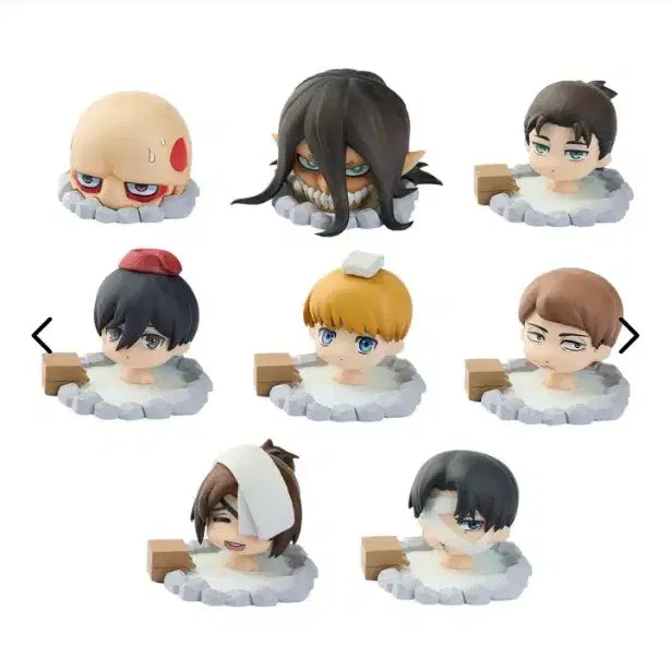[BUNJANG] Attack on Titan A-FORCE Onsen Ryokai Ver. Figure Bundle Set (Sealed) / [미개봉] 진격의거인 진격거 에이포스 온천 라이크 유 피규어 온천피규어 일괄