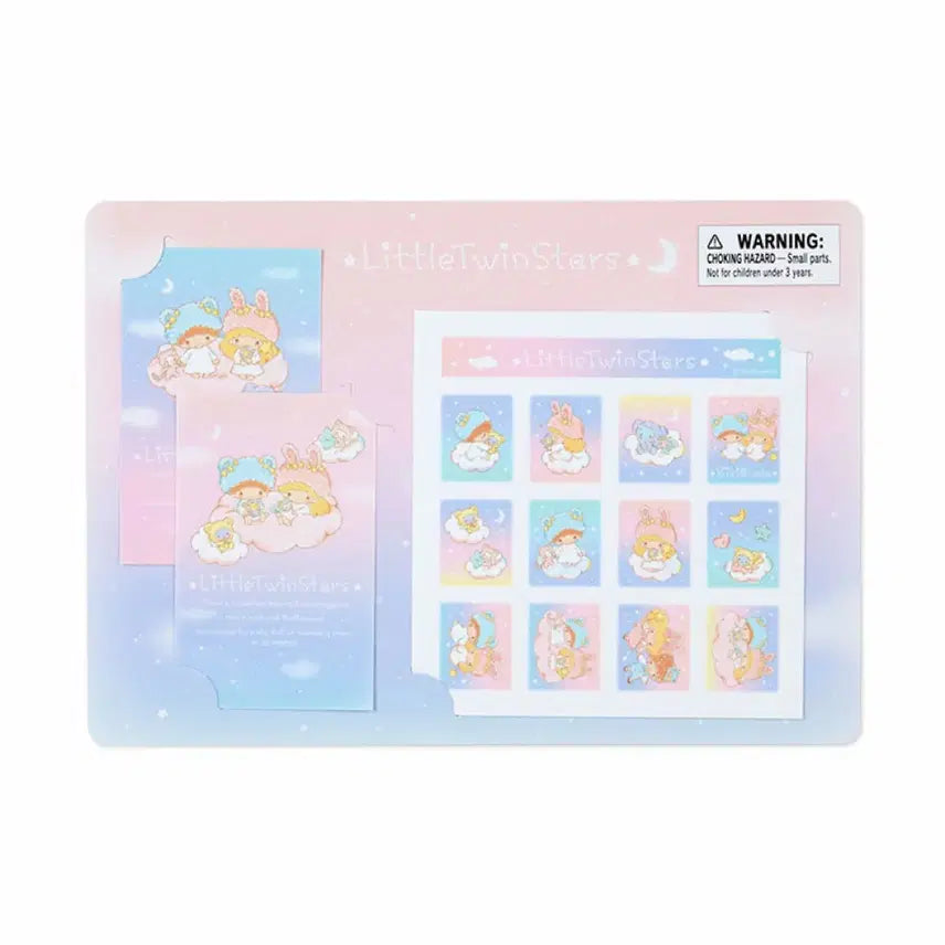 [BUNJANG] Sanrio Little Twin Stars Kiki Lala Fuwa Fuwa Fancy Sticker Set / 산리오 리틀트윈스타 키키라라 스티커 세트 후와후와팬시