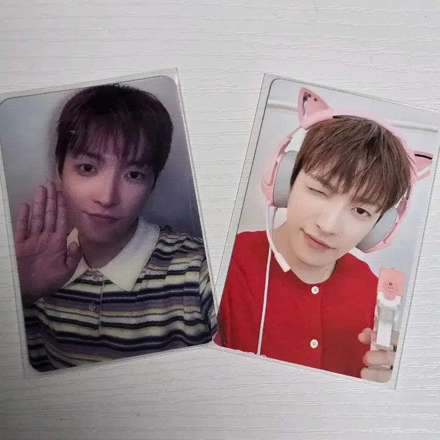 [BUNJANG] ATEEZ Hongjoong Jump Up Cat Agent Photocard + Lenticular / ATEEZ 에이티즈 점프업 고양이 요원 홍중 포카+렌큘