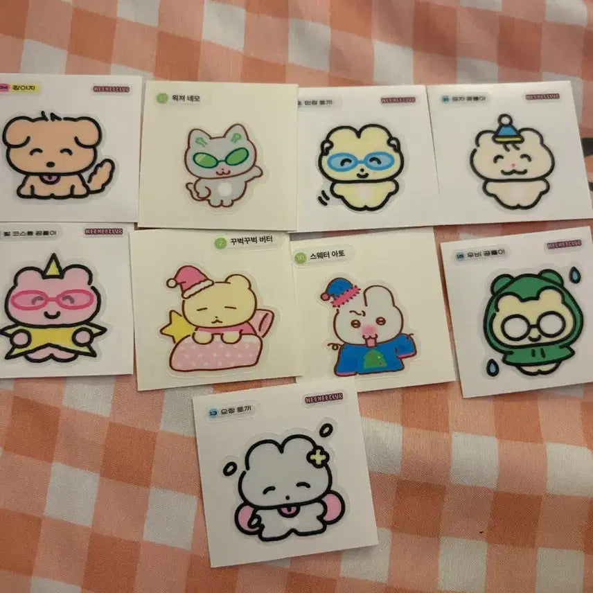 [BUNJANG] Hihiclub Ttibu Ttibu Seal Bundle Set / 히히클럽 띠부띠부씰