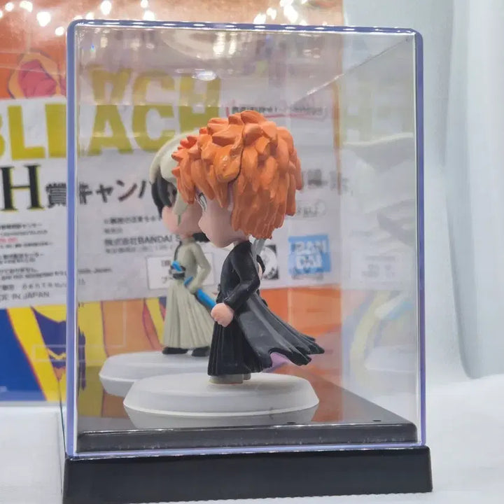 [BUNJANG] Bleach Urahara &amp; Ichigo Figure Set with H Prize Background Board and Acrylic Case / [일괄/케이스+H상 배경포함] 블리치 우르키오라 + 이치고 피규어 세트 (즉시 전시 갓성비)