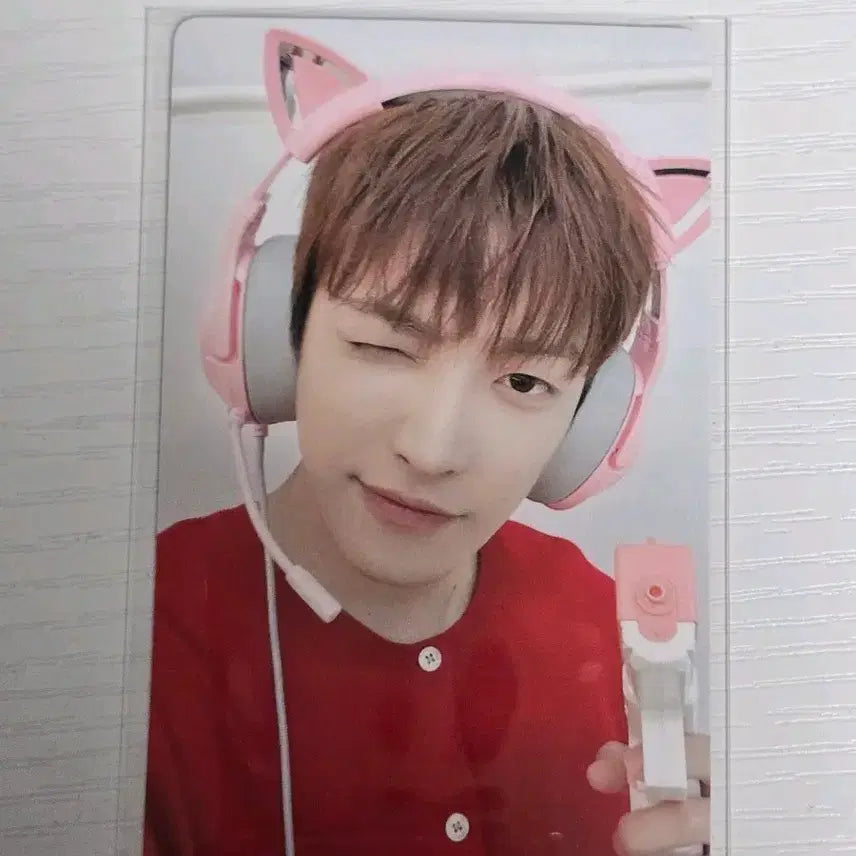 [BUNJANG] ATEEZ Hongjoong Jump Up Cat Agent Photocard / ATEEZ 에이티즈 점프업 고양이 요원 홍중 포카만