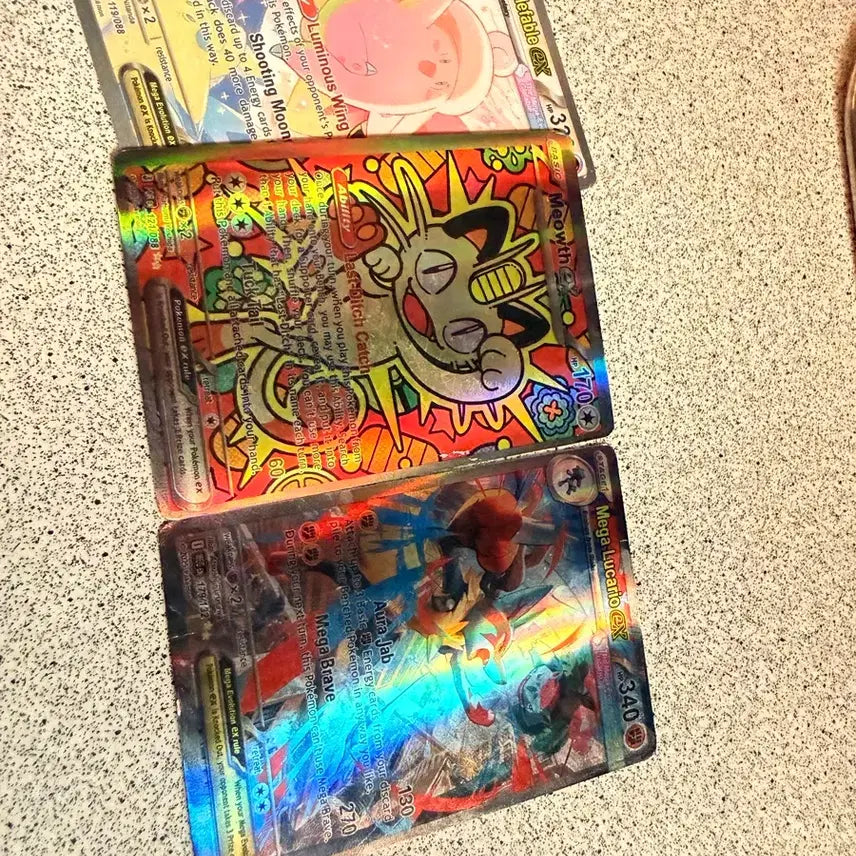 [BUNJANG] Mega Lucario EX, Mega Clefairy EX, Meowth EX North American Edition Cards / 메가 루카리오 Ex 메가 픽시ex 나옹 ex 북미판 판매합니다