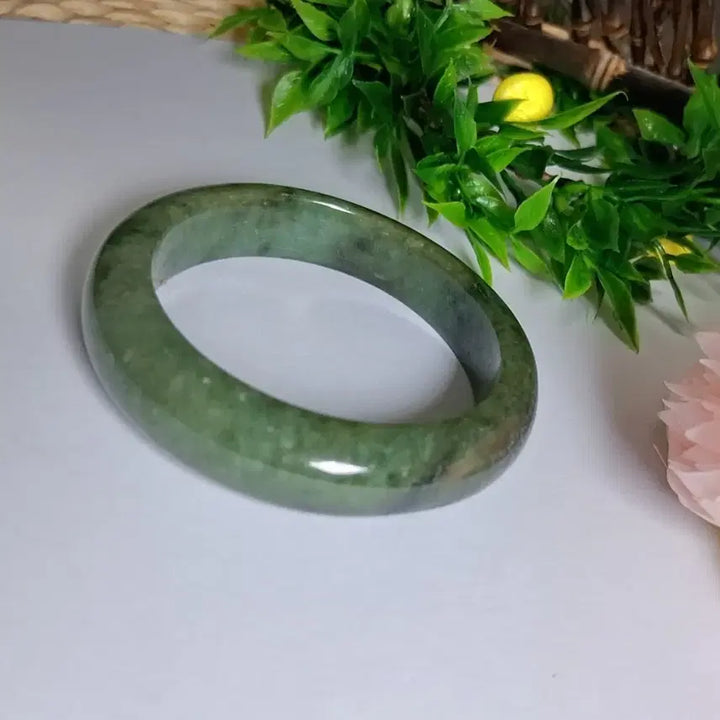 [BUNJANG] Natural Jade Bangle Bracelet / 천연 비취옥 비취 옥팔찌 비취팔찌 선물