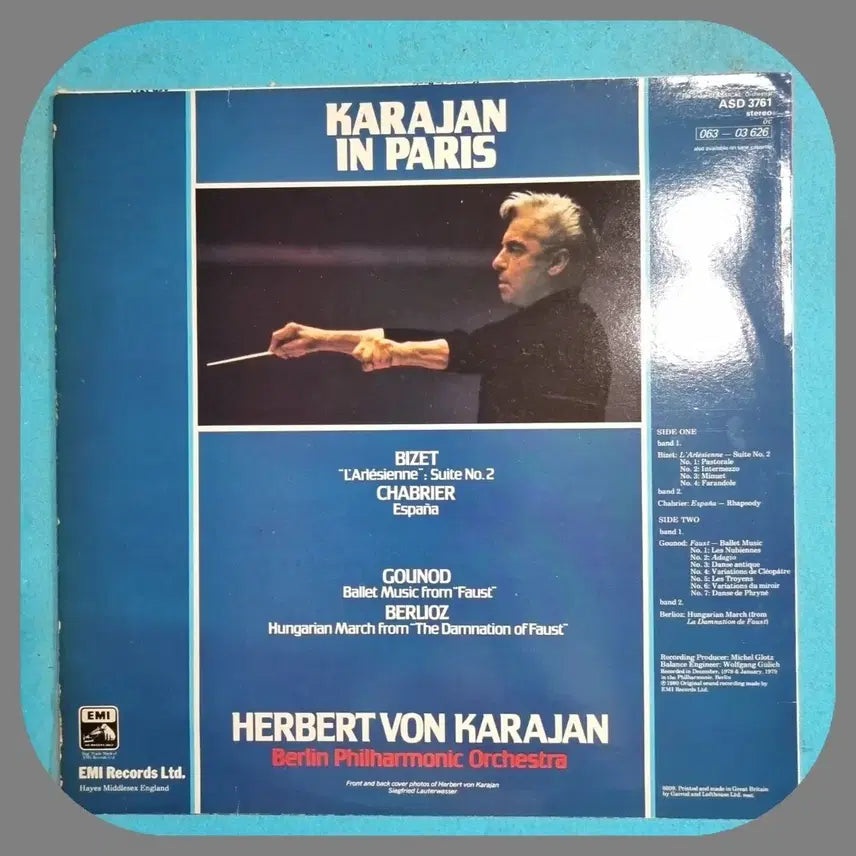 [BUNJANG] Karajan in Paris LP UK First Press / 카라얀 인 파리 LP NM/NM 영국초판