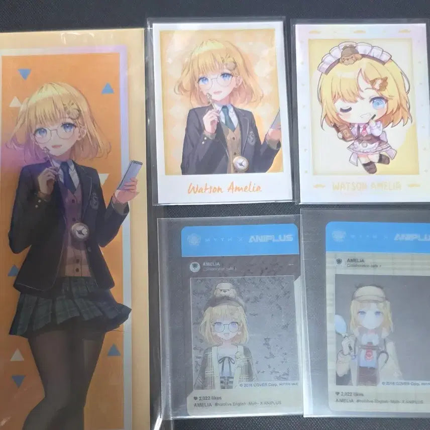 [BUNJANG] Hololive EN Animate Collaboration Paper Goods Watson Amelia Bundle Set / [일괄 판매] 홀로라이브 EN 애니플러스 콜라보 지류 굿즈 왓슨 아멜리아