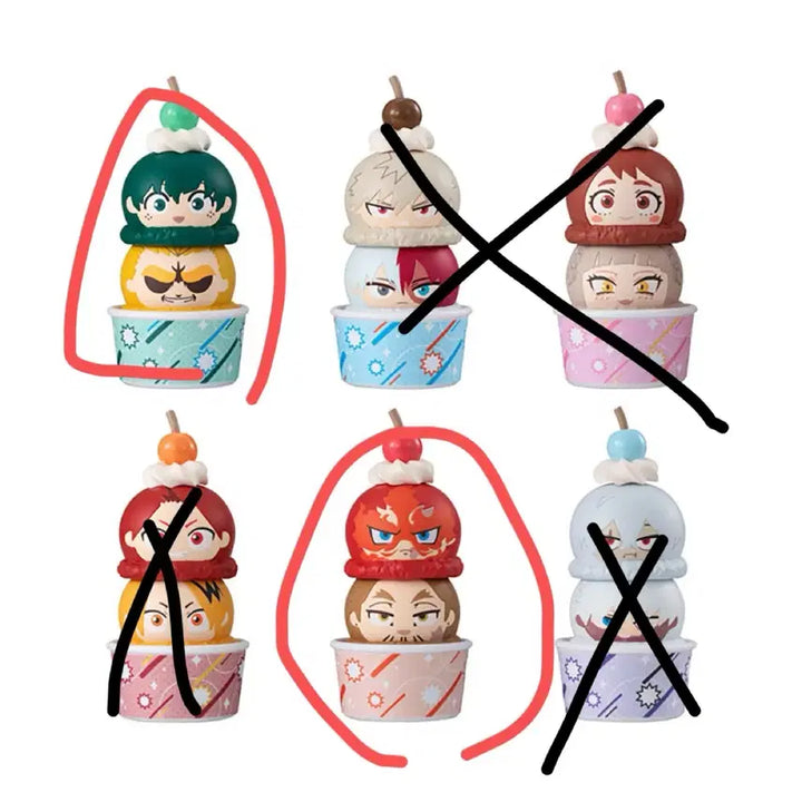 [BUNJANG] My Hero Academia Tsum Tsum Ice Cream Bundle: Izuku Midoriya, Hawks, All Might, Endeavor / 나히아 츠미첸 아이스크림 미도리야 호크스 올마이트 엔데버 일괄 판매