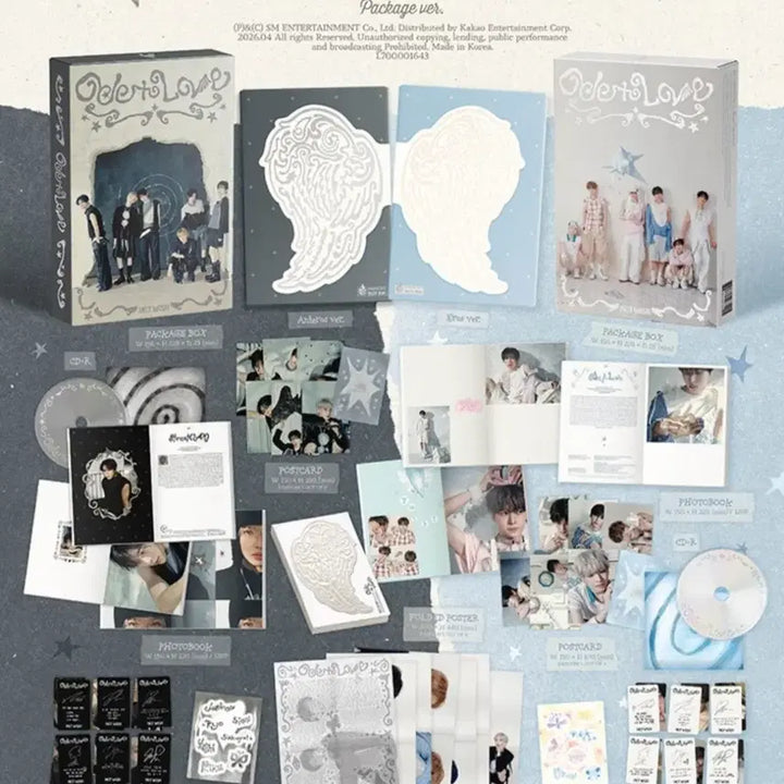 [BUNJANG] NCT WISH O2 Love Package Version Set (Unsealed) / 개봉세트)엔시티 위시 오투럽 오드 투 러브 패키지 버전 세트