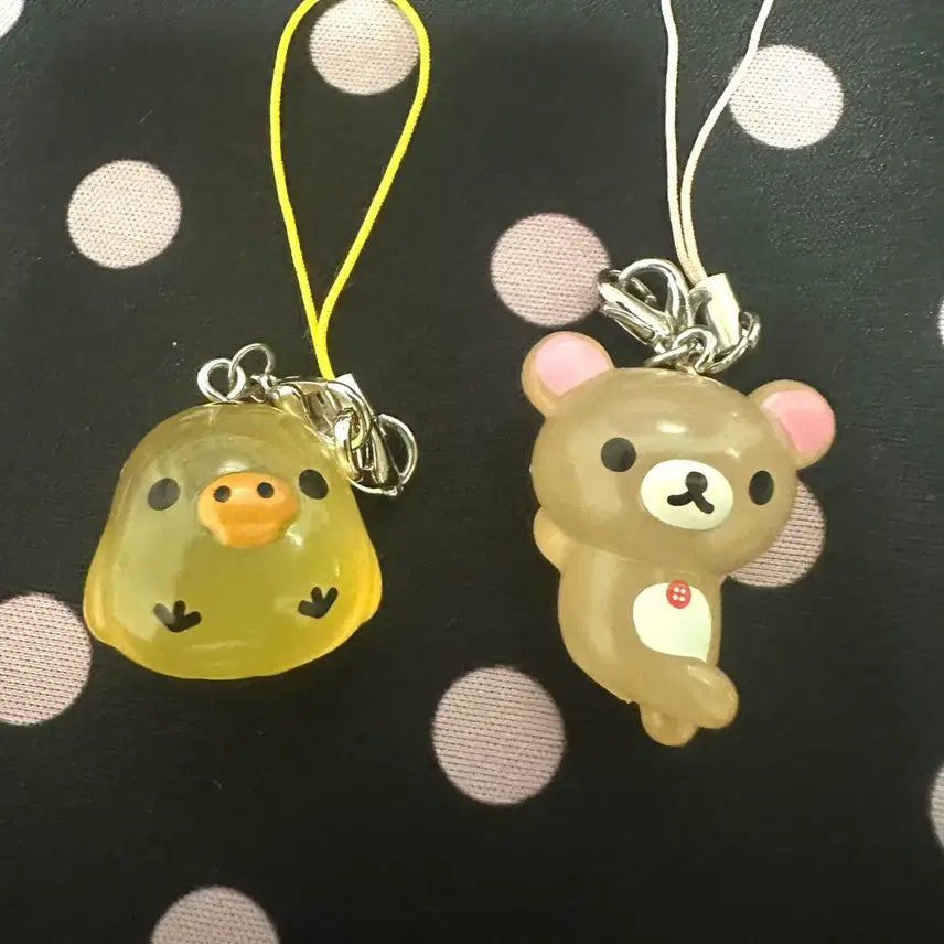 [BUNJANG] Rilakkuma &amp; Kiiroitori Charms Bundle Set / 코리락쿠마 키이로이토리 메지루시 일괄