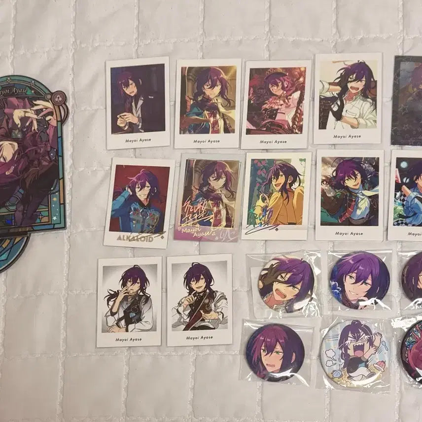 [BUNJANG] Ensemble Stars Ayase Mayoi Bundle Set Polaroid Badge Acrylic Stand / 일괄 급처 )앙스타 아야세 마요이 폴라로이드 뱃지 아크릴 스탠드